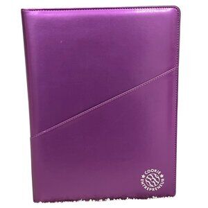 Purple Girl SCouts Cookie Entrepreneur Padfolio 9.5" x 12.5" With Notepad & Inte